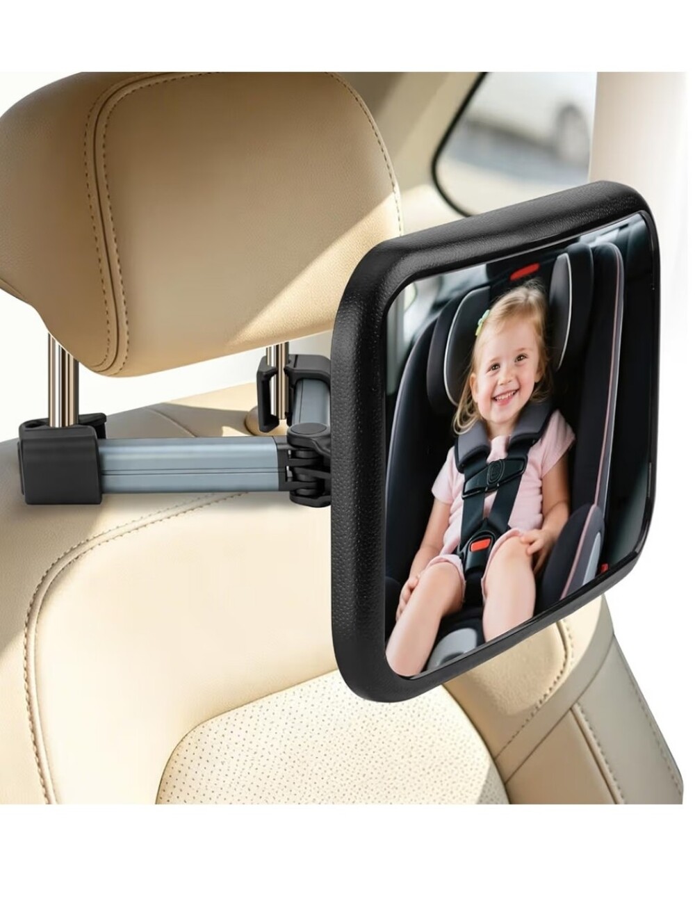Car Seat Baby Mirror for Rear-Facing Child - Black